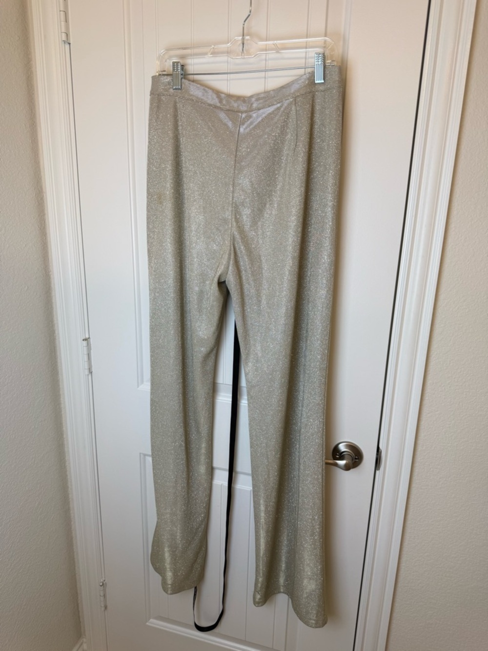 NWT REVOLVE SLA the Label Sparkle Wide-Leg Pants sz L - Picture 7 of 13